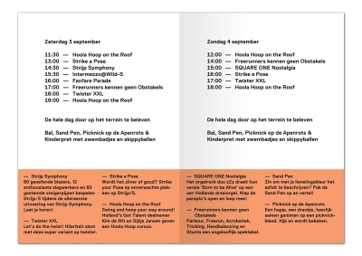 programma en amp; tijdschema